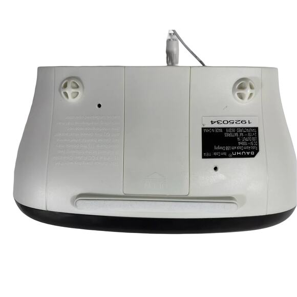 Bauhn AM/FM Radio Alarm Clock with USB charging / AUX in 11614 White w/ Manual - Picture 4 of 4